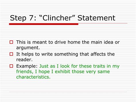 whats a clincher in an essay? here's how to make your argument stick